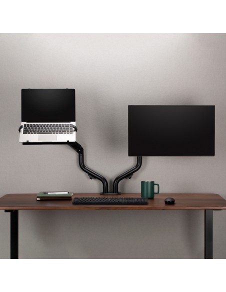 Soporte de Mesa Contrapeso Giratorio e Inclinable para Portatil y Monitor/TV 8Kg de 17-32, Negro