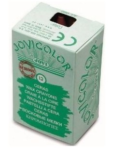 C 12 CERAS JOVICOLOR COLOR NEGRO