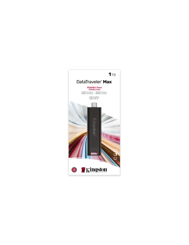 DataTraveler Max unidad flash USB 1 TB USB Tipo C 3.2 Gen 2 (3.1 Gen 2) Negro