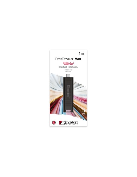 DataTraveler Max unidad flash USB 1 TB USB Tipo C 3.2 Gen 2 (3.1 Gen 2) Negro