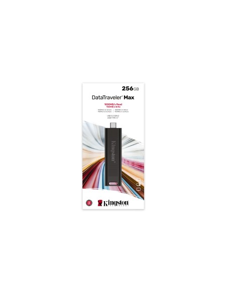 DataTraveler Max unidad flash USB 256 GB USB Tipo C 3.2 Gen 2 (3.1 Gen 2) Negro