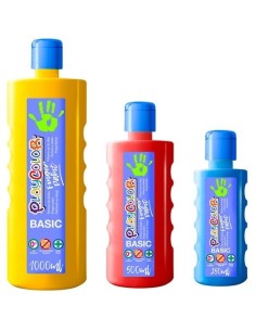 PLAYCOLOR PINTURA DE DEDOS FINGER PAINT BASIC BOTELLA 500ML NARANJA