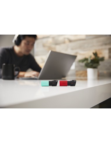 DataTraveler Exodia M unidad flash USB 128 GB USB tipo A 3.2 Gen 1 (3.1 Gen 1) Negro, Rojo