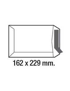 C 250 BOLSA DIN C5 OFFSET BLANCO 90G AUTOADHESIVO 162X229