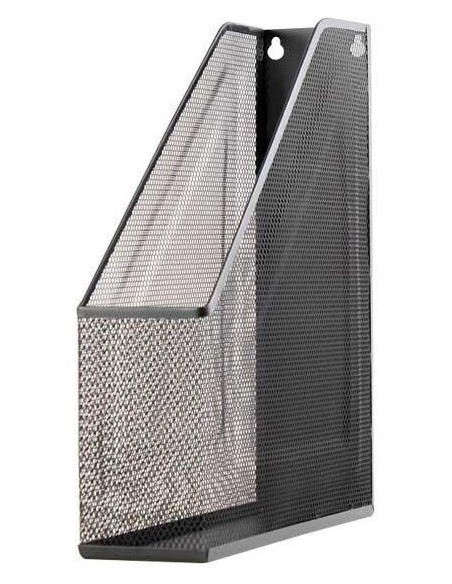 REVISTERO METALICO REJILLA 10X295X215CM NEGRO