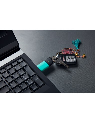 DataTraveler Exodia M unidad flash USB 256 GB USB tipo A 3.2 Gen 1 (3.1 Gen 1) Negro, Turquesa