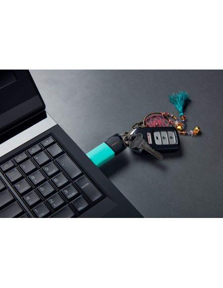 DataTraveler Exodia M unidad flash USB 256 GB USB tipo A 3.2 Gen 1 (3.1 Gen 1) Negro, Turquesa