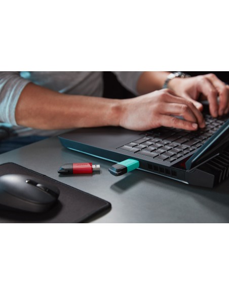 DataTraveler Exodia M unidad flash USB 256 GB USB tipo A 3.2 Gen 1 (3.1 Gen 1) Negro, Turquesa