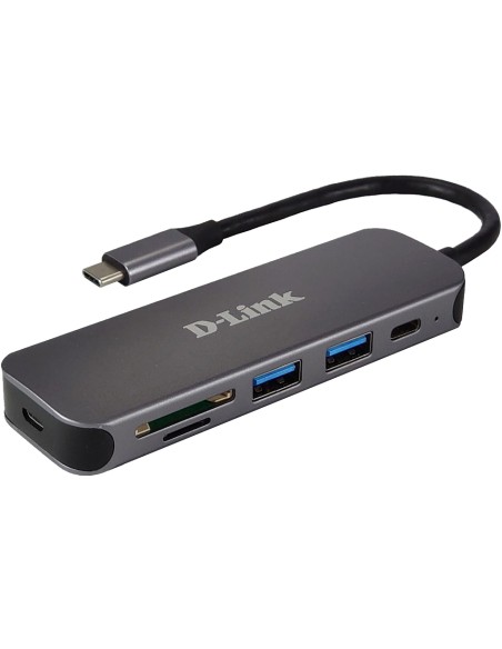 DUB-2325 base para portátil y replicador de puertos USB Tipo C Gris