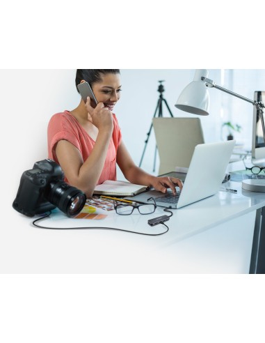 DUB-2325 base para portátil y replicador de puertos USB Tipo C Gris