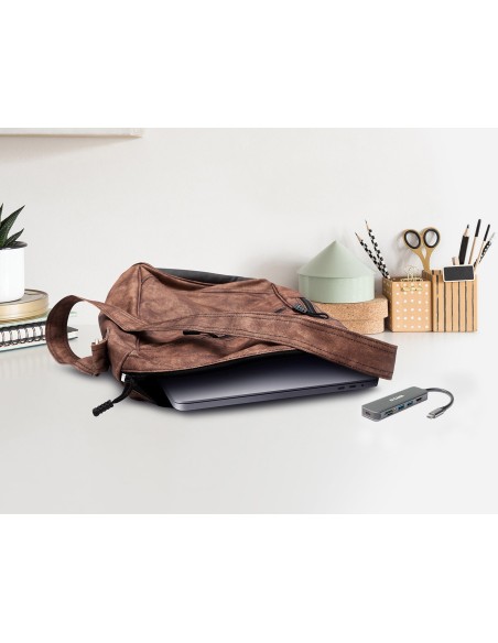 DUB-2327 base para portátil y replicador de puertos Alámbrico USB Tipo C Gris