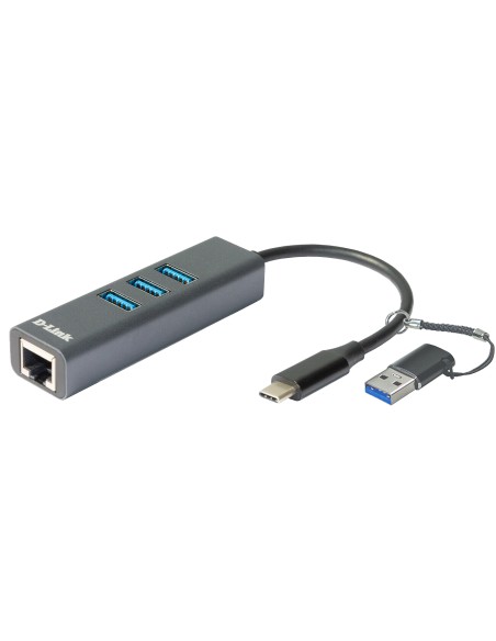 DUB-2332 base para portátil y replicador de puertos Alámbrico USB Tipo C Gris