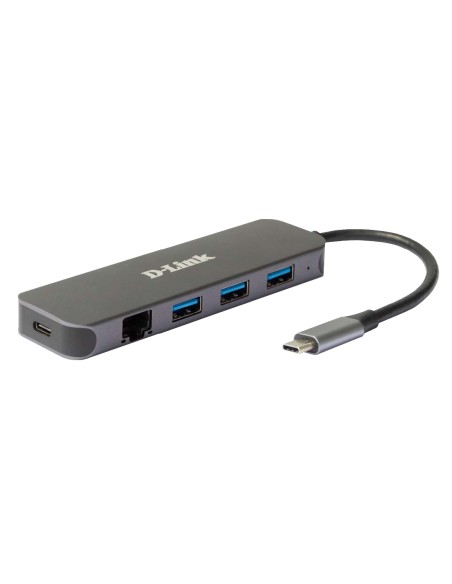 DUB-2334 base para portátil y replicador de puertos Alámbrico USB Tipo C Gris