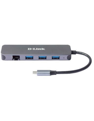 DUB-2334 base para portátil y replicador de puertos Alámbrico USB Tipo C Gris