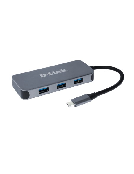 DUB-2335 base para portátil y replicador de puertos Alámbrico USB Tipo C Gris