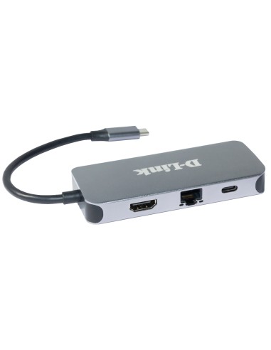 DUB-2335 base para portátil y replicador de puertos Alámbrico USB Tipo C Gris