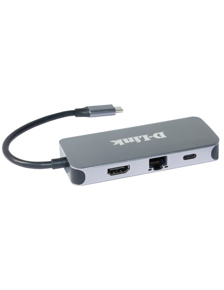DUB-2335 base para portátil y replicador de puertos Alámbrico USB Tipo C Gris
