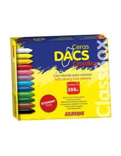 Economi pack 288 ceras dacs 24 ceras x 12 colores