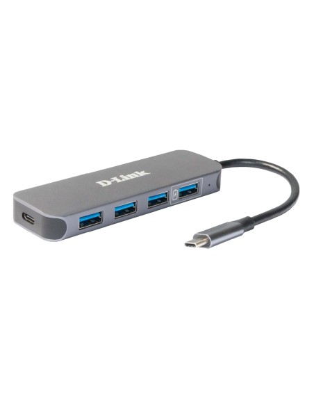 DUB-2340 hub de interfaz USB Tipo C 5000 Mbit/s Gris