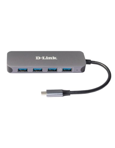 DUB-2340 hub de interfaz USB Tipo C 5000 Mbit/s Gris