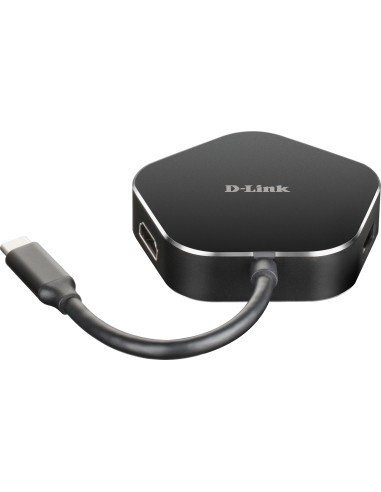 DUB-M420 base para portátil y replicador de puertos Alámbrico Thunderbolt 3 Negro, Plata