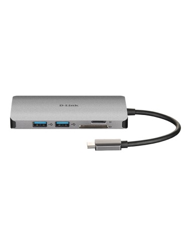 DUB-M810 base para portátil y replicador de puertos Alámbrico USB 3.2 Gen 1 (3.1 Gen 1) Type-C Plata