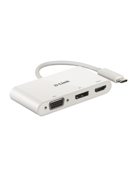 DUB-V310 base para portátil y replicador de puertos Alámbrico USB 3.2 Gen 1 (3.1 Gen 1) Type-C Blanco