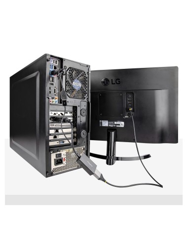 Adaptador DVI a DisplayPort Alimentado por USB - Conversor DVI a DisplayPort - Convertidor DVI-D a DP - 1920x1200