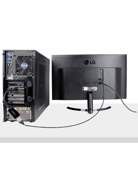 Adaptador DVI a DisplayPort Alimentado por USB - Conversor DVI a DisplayPort - Convertidor DVI-D a DP - 1920x1200