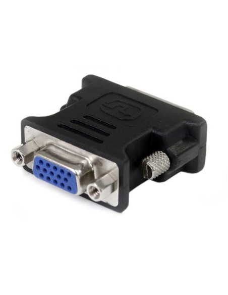 Adaptador Conversor DVI-I a VGA - DVI-I Macho - HD15 Hembra - Negro