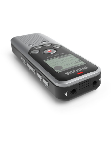 DVT1250 dictáfono Memoria interna y tarjeta de memoria Negro, Gris