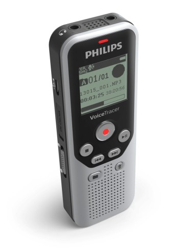 DVT1250 dictáfono Memoria interna y tarjeta de memoria Negro, Gris