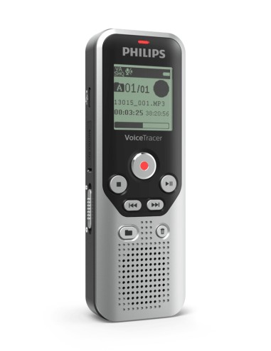 DVT1250 dictáfono Memoria interna y tarjeta de memoria Negro, Gris