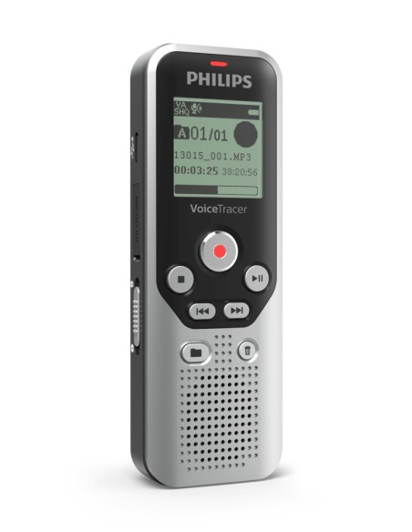 DVT1250 dictáfono Memoria interna y tarjeta de memoria Negro, Gris