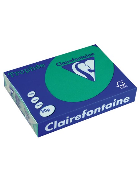 PAQ. 500H PAP. TROPHEE CLF INTENSO A4 80G VE ABETO