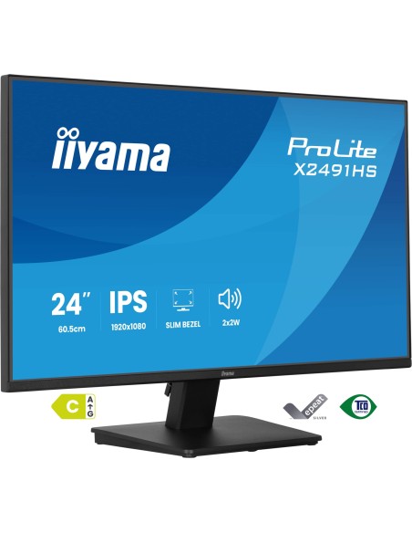 ProLite X2491HS-B1 pantalla para PC 60,5 cm (23.8") 1920 x 1080 Pixeles Full HD LCD Negro