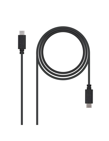 USB 2.0, 1m cable USB USB C Negro