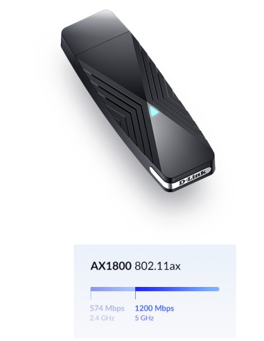 DWA-X1850 adaptador y tarjeta de red WLAN 1800 Mbit/s