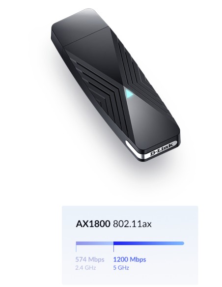 DWA-X1850 adaptador y tarjeta de red WLAN 1800 Mbit/s
