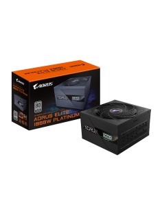 AORUS ELITE P1000W ICE Fuente de Alimentación - PCIe 5.0, 80 PLUS Platinum, Diseño completamente modular, Ventilador de 120 mm, 
