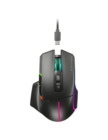 MMWVECTOR ratón Juego mano derecha RF Wireless + Bluetooth + USB Type-A Óptico 12000 DPI