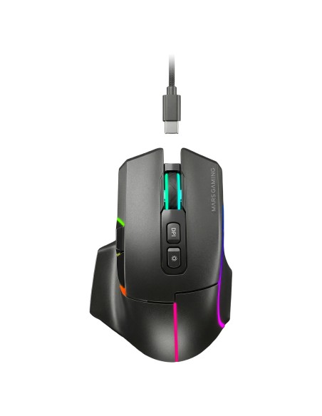 MMWVECTOR ratón Juego mano derecha RF Wireless + Bluetooth + USB Type-A Óptico 12000 DPI