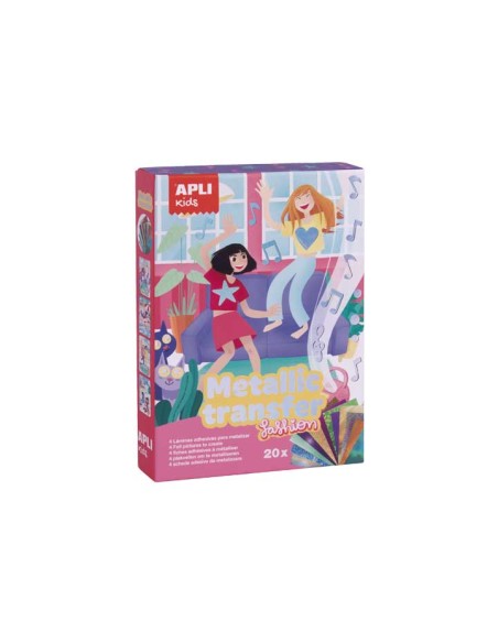 SET 4H APLI JUEGO TRANSFER METALICO FASHION