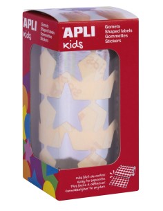 17867 etiqueta autoadhesiva Estrella Permanente Plata