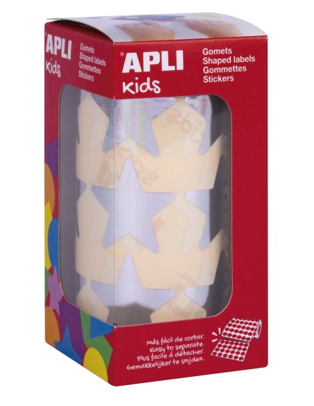 17867 etiqueta autoadhesiva Estrella Permanente Plata