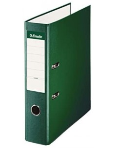 Archivador palanca A4 70mm carton forrado plastico color verde