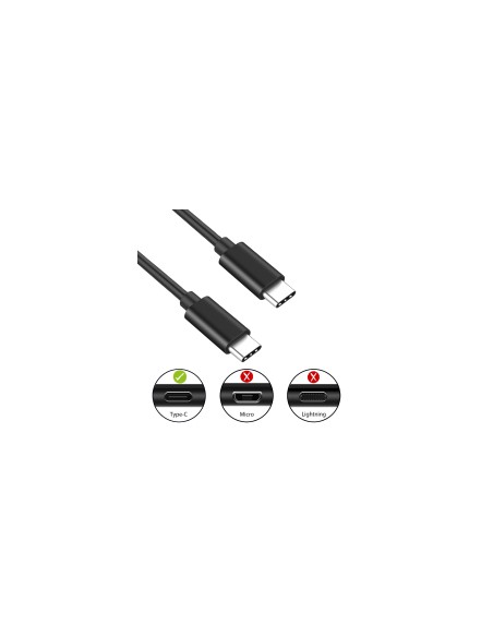 EC1036 cable USB 1,8 m USB 2.0 USB C Negro