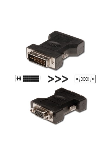 EC1250 cambiador de género para cable DVI-I 24+5 VGA Negro
