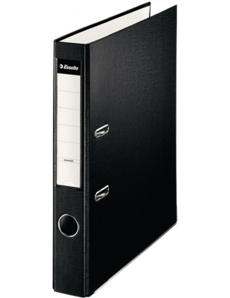 Archivador palanca folio 50mm carton forrado plastico color negro