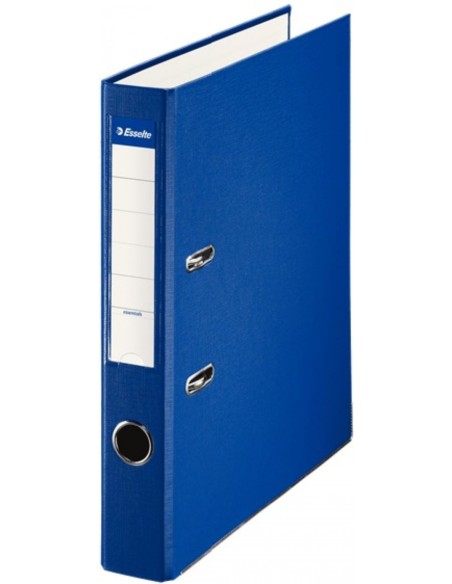 Archivador palanca folio 50mm carton forrado plastico color azul
